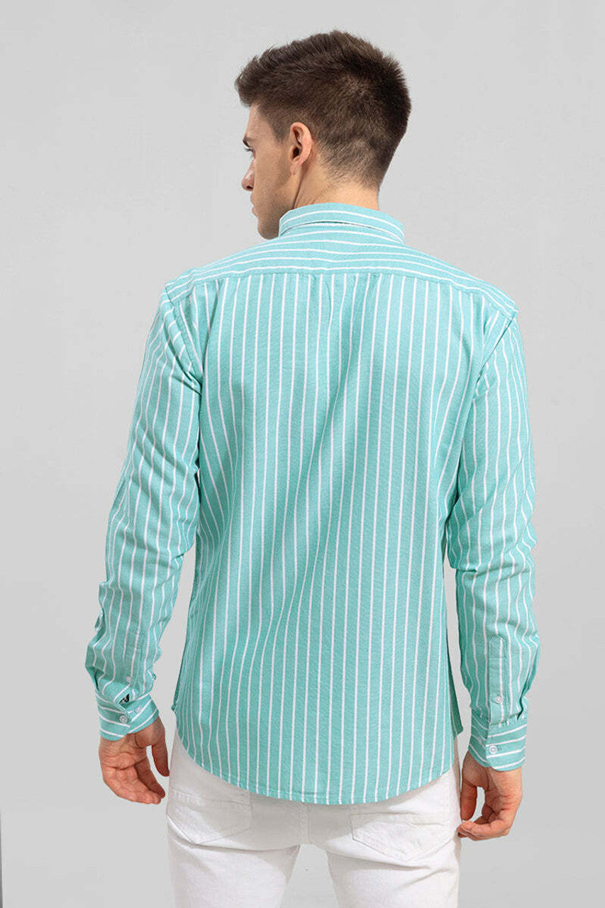 Stylish Green Striped