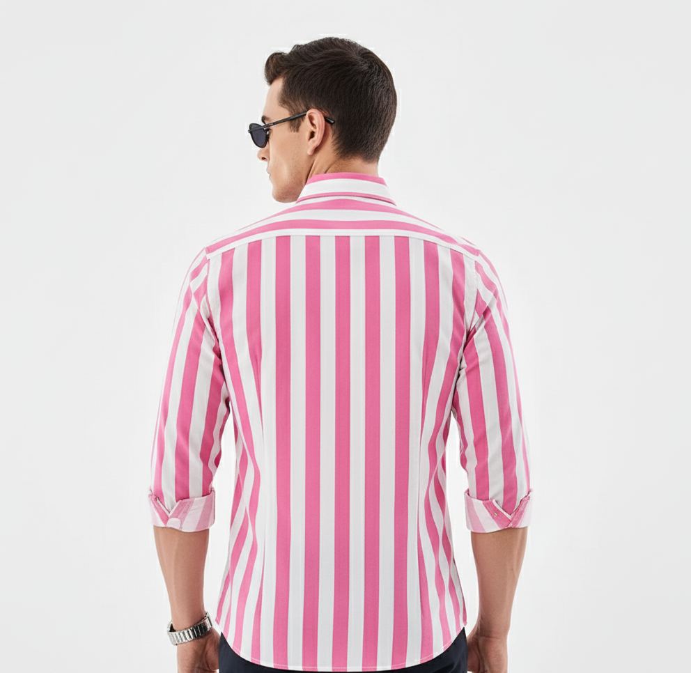 Pink Striped Shirt