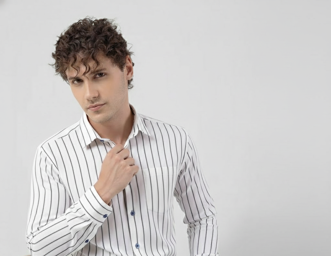 Classic White Striped