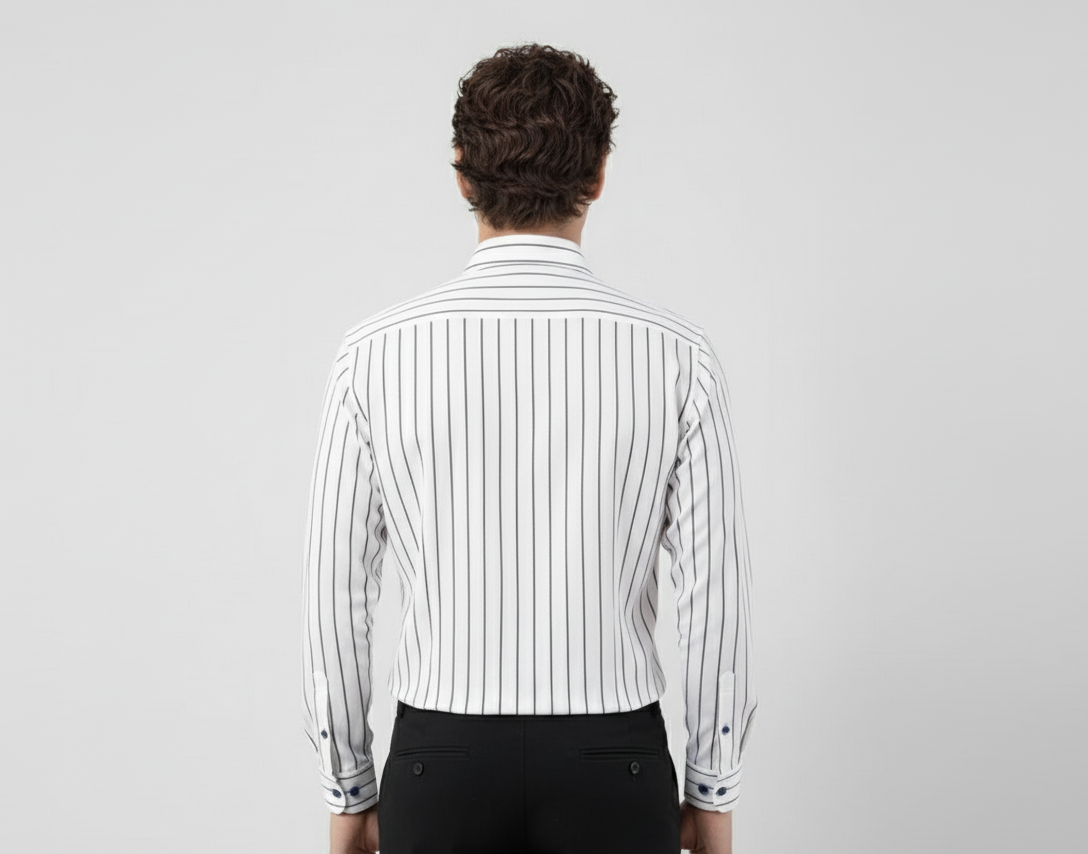 Classic White Striped