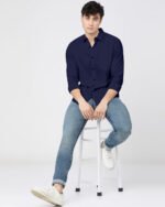 Essential Navy Blue Shirt - Image 4